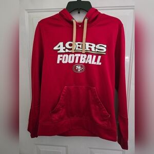 NFL 49ers Sweater Hooded Red SP Unisex